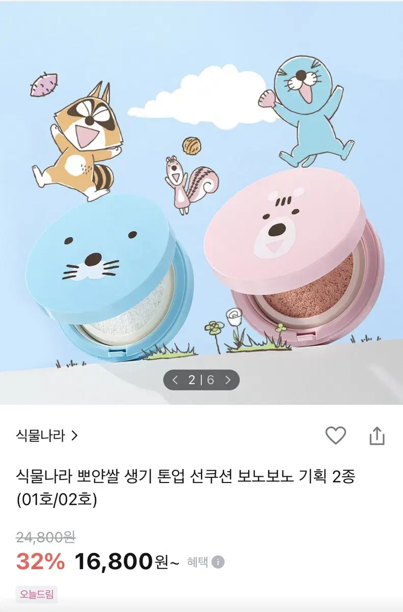 식물나라 선쿠션